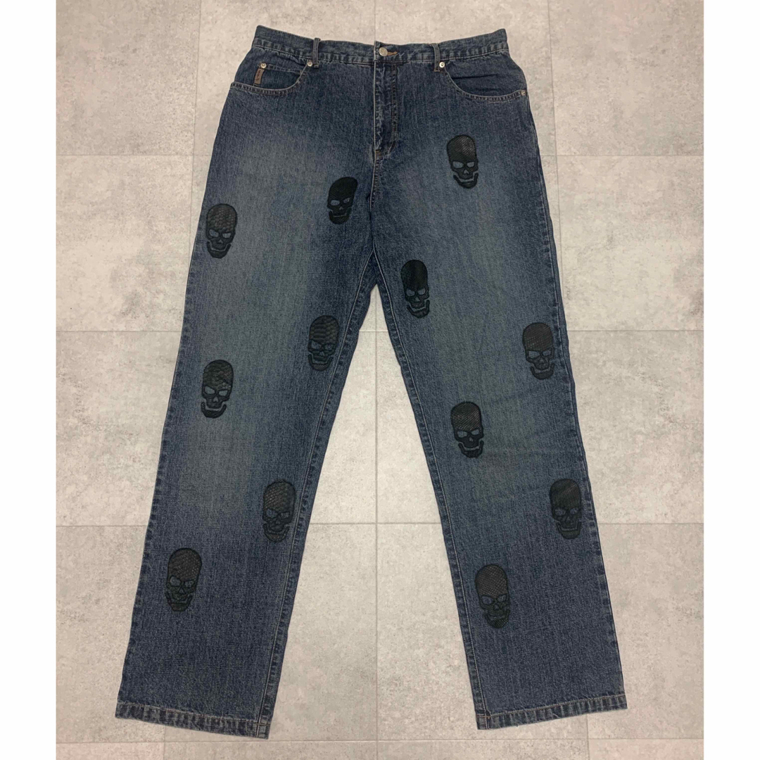 OLD ARMANI JEANS ドクロ　パッチ　デニム