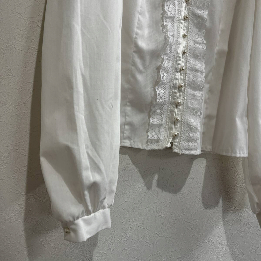 gunne sax パールホワイト ブラウス