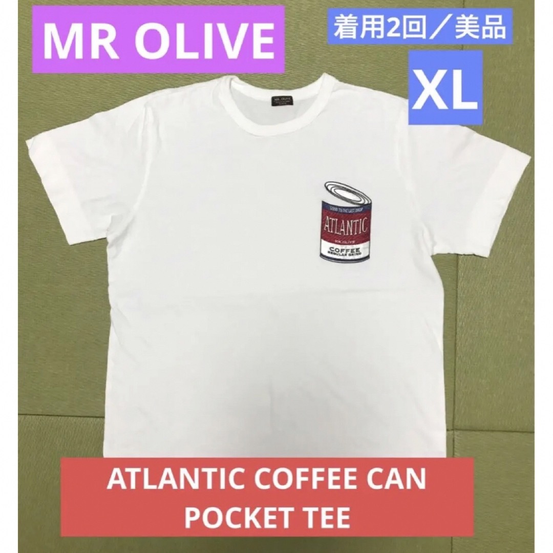 Mr.OLIVE(ミスターオリーブ)の美品 MR OLIVE ATLANTIC COFFEE CAN POCKET T メンズのトップス(Tシャツ/カットソー(半袖/袖なし))の商品写真