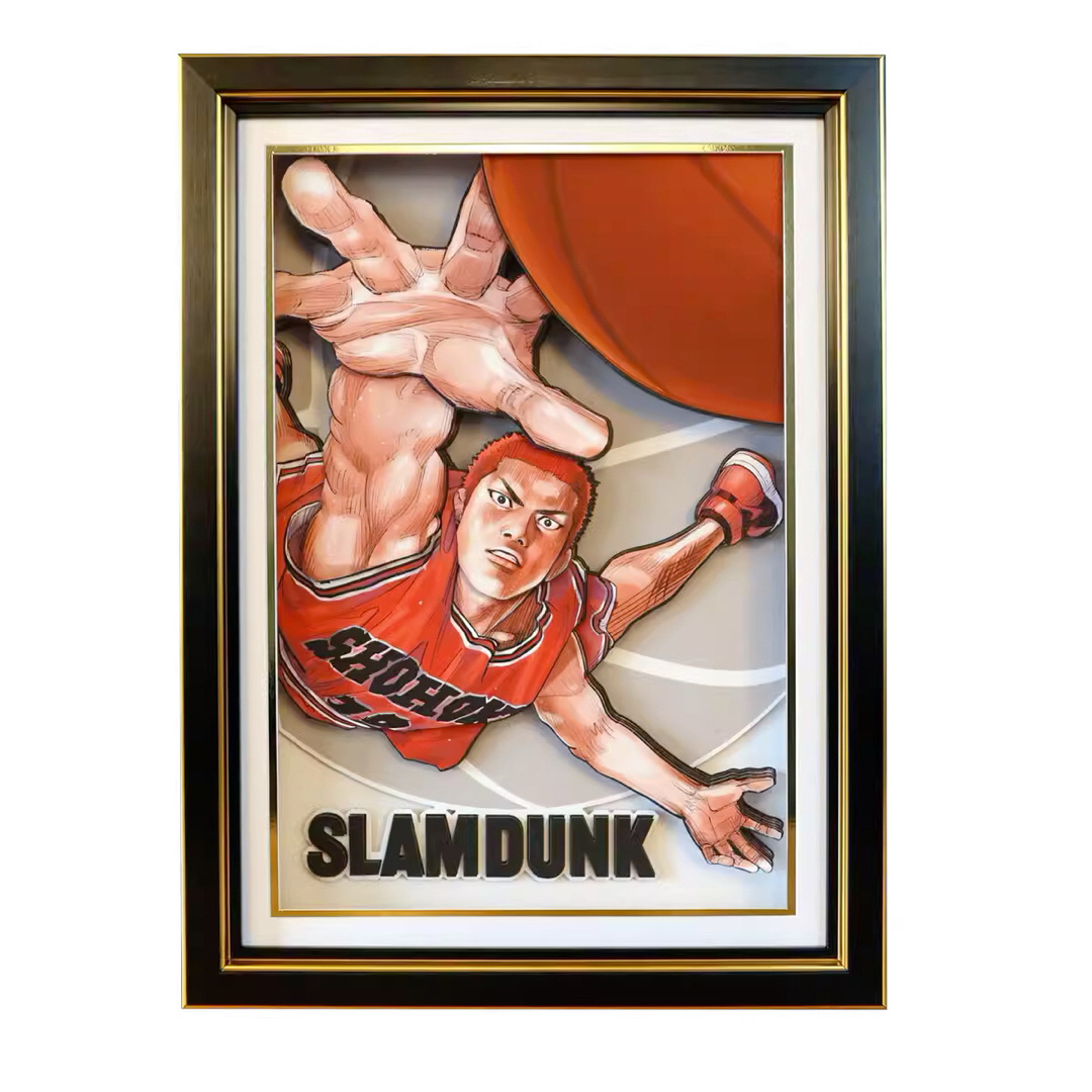 ????スラムダンク　SLAM DUNK◎桜木花道　立体 3D アート  絵画27