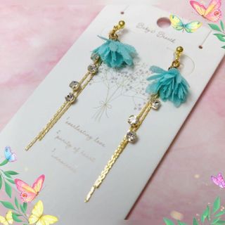 ノンホールピアス　イヤリング　ハンドメイド(ピアス)