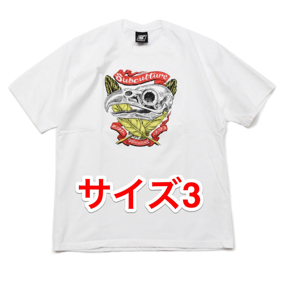 木村拓哉SC SUBCULTURE EAGLE SKULL HEAD T-SHIRT 白 - www