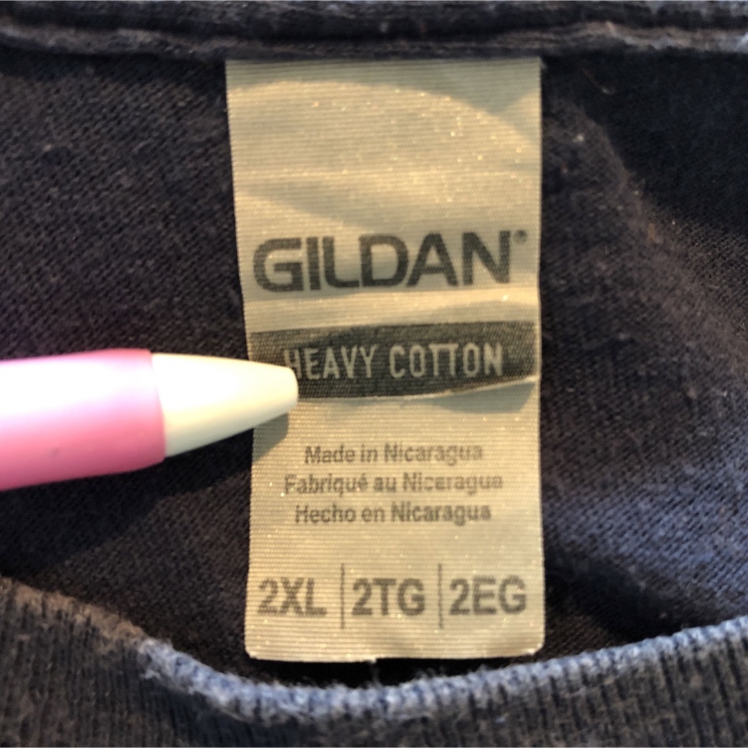 GILDAN(ギルタン)の【ギルダン】半袖Tシャツ　ボクシング　ボクサー　グローブ　デカロゴ　紺色60 メンズのトップス(Tシャツ/カットソー(半袖/袖なし))の商品写真