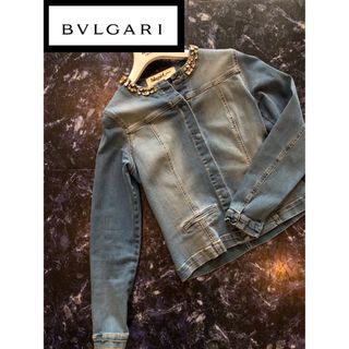 ブルガリ(BVLGARI)のブルガリデニムジャージジャケット　(Gジャン/デニムジャケット)