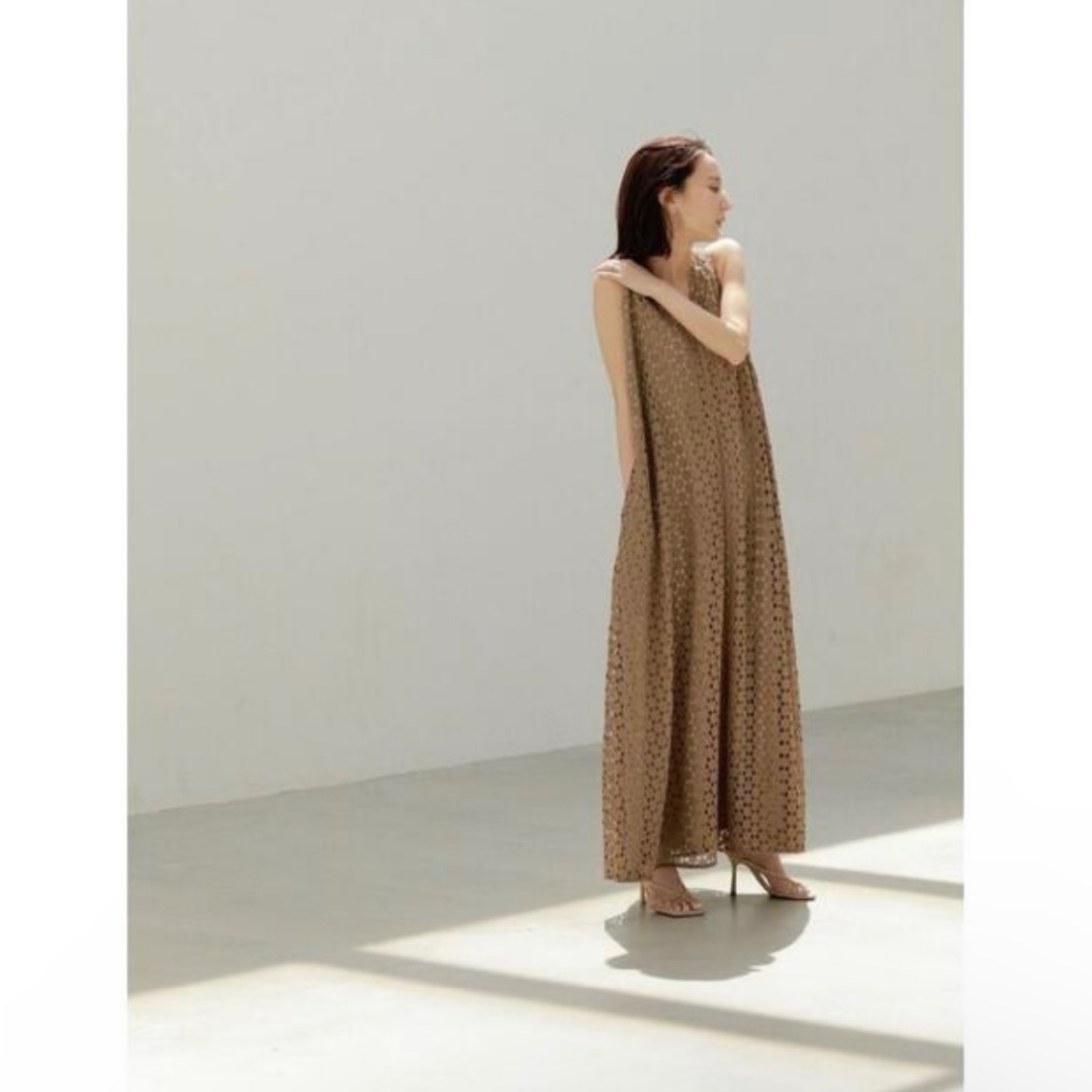 ラッピング不可 louren geometry lace - dress ロングワンピース ...