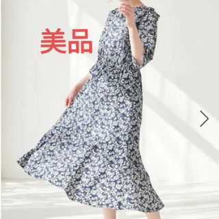 ロペピクニック(Rope' Picnic)の【美品】【HitoHana×ROPE' PICNIC】花柄ワンピース(ロングワンピース/マキシワンピース)