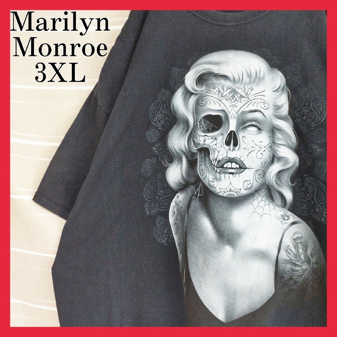 マリリンモンロースカル人物MarilynMonroeムービーTシャツtシャツ半袖