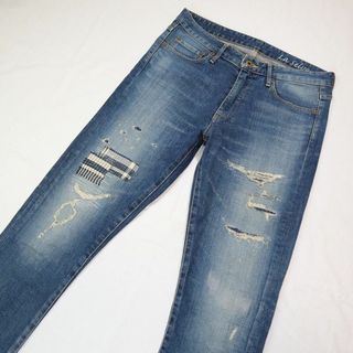 ジャパンブルージーンズ(JAPAN BLUE JEANS)のジャパンブルージーンズ La Selva ダメージリペア加工ジーンズ W29 (デニム/ジーンズ)