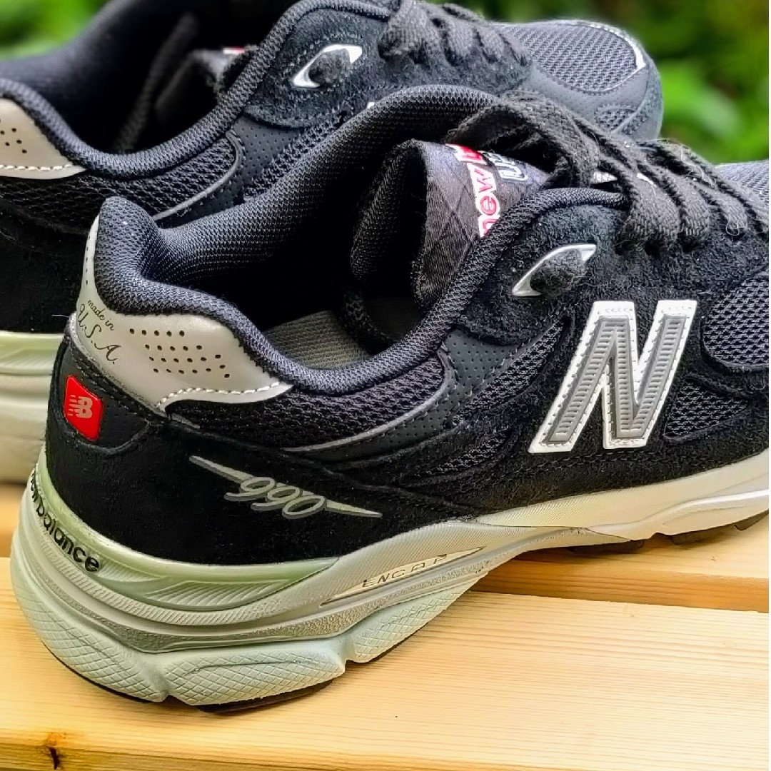 週末限定値下げ new balance 990 BK3 US7 新品未使用品 メンズの靴/シューズ(スニーカー)の商品写真