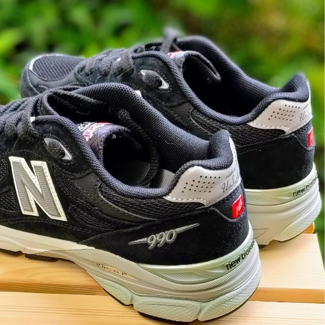 週末限定値下げ new balance 990 BK3 US7 新品未使用品 メンズの靴/シューズ(スニーカー)の商品写真