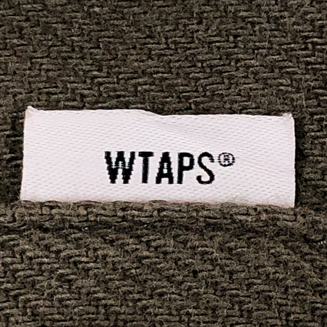 WTAPS ダブルタップス 22SS WCPO 01 LS COTTON. FLANNEL フランネル コットン シャツ 長袖 厚手 カーキ系 正規品 / 31260 1