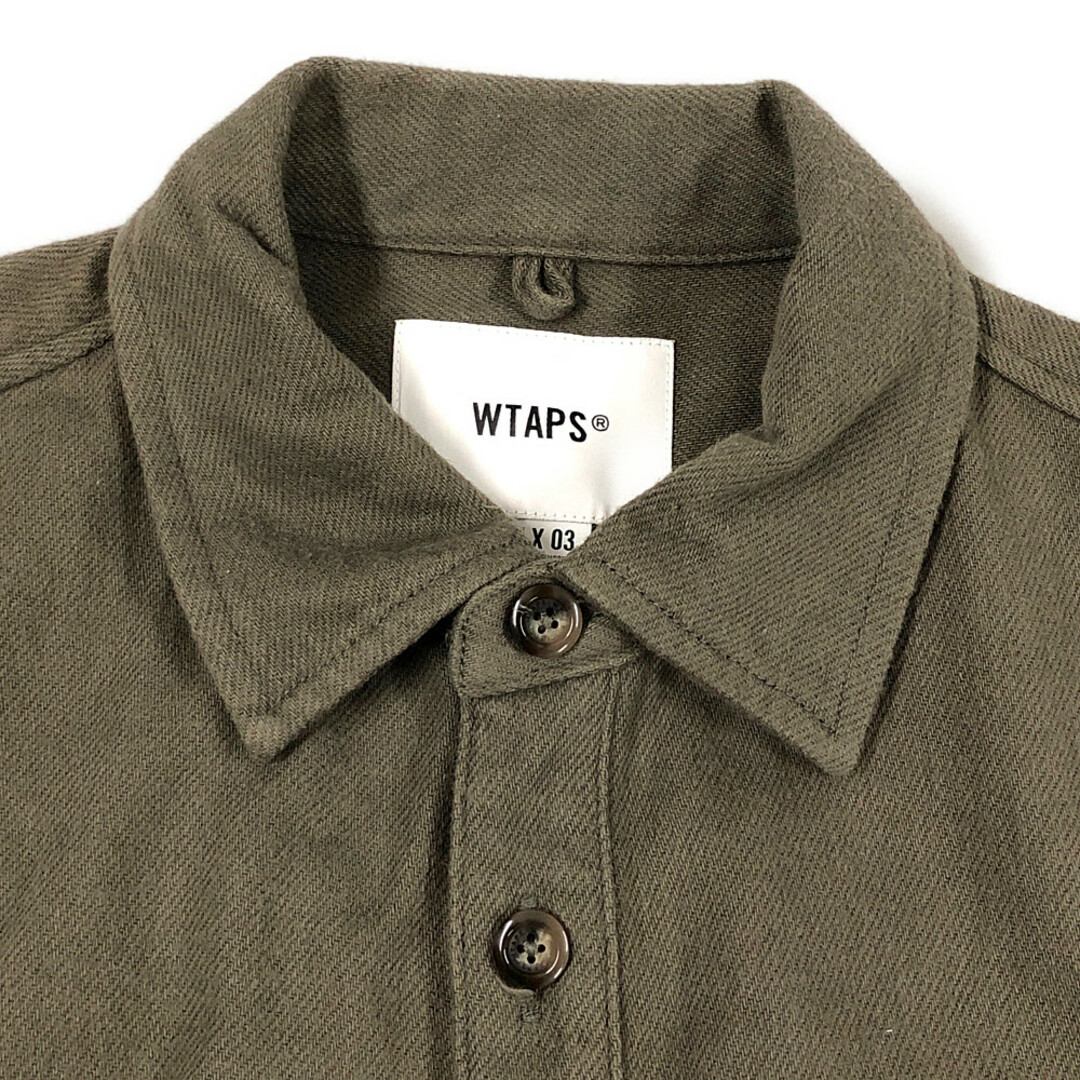 WTAPS ダブルタップス 22SS WCPO 01 LS COTTON. FLANNEL フランネル コットン シャツ 長袖 厚手 正規品 / 31254