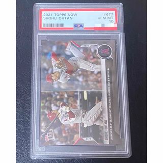 大谷翔平 2021 Topps Now 677 鑑定品 PSA 10 カード