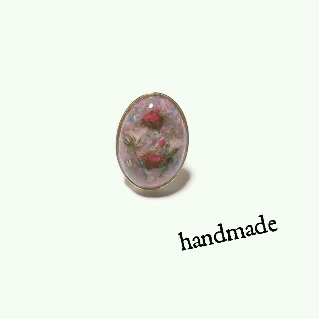 handmade★flower★ring ハンドメイドのアクセサリー(リング)の商品写真