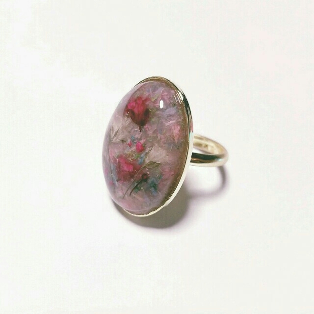 handmade★flower★ring ハンドメイドのアクセサリー(リング)の商品写真