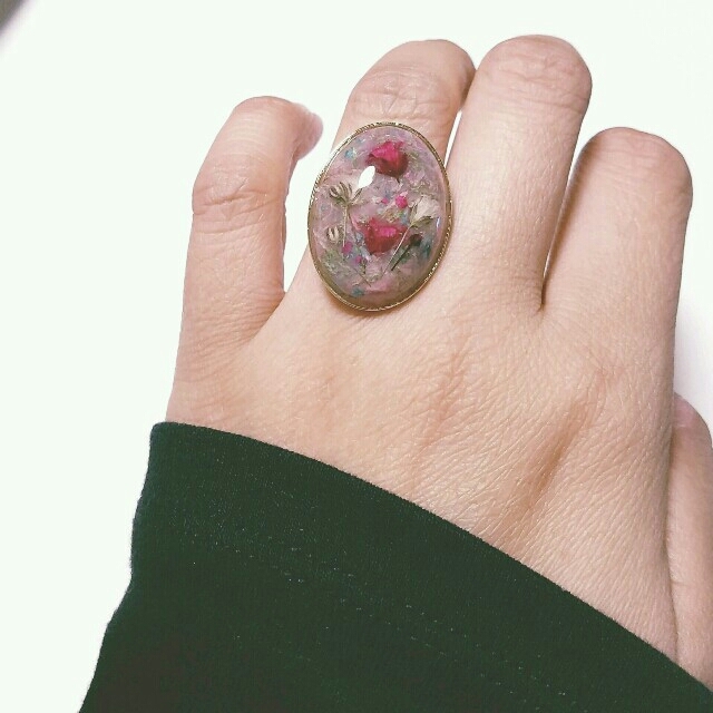 handmade★flower★ring ハンドメイドのアクセサリー(リング)の商品写真