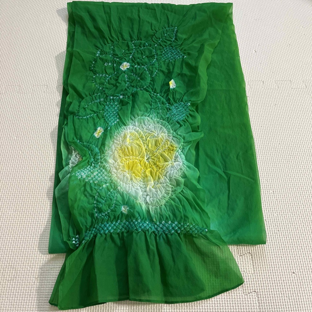 兵児帯　こども　緑 キッズ/ベビー/マタニティのキッズ服女の子用(90cm~)(甚平/浴衣)の商品写真