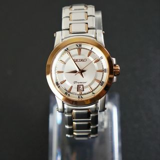 【稼働品】SEIKO　PREMIER　サファイヤクリスタルガラス使用