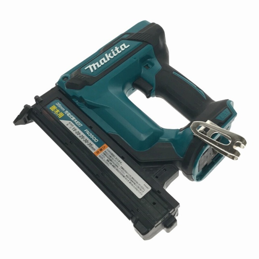 ☆比較的綺麗☆makita マキタ 18V 35mm 充電式面木釘打機 FN350DZK 本体＋ケース付 コードレス フィニッシュネイラ 仕上釘打機  74604