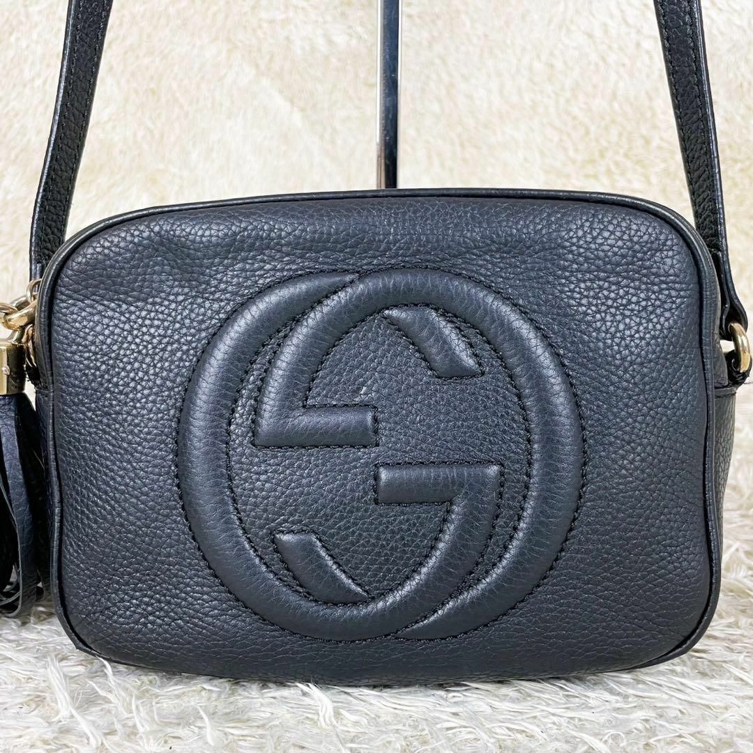 Gucci(グッチ)の付属品完備 GUCCI ソーホー スモールディスコ レザー ショルダーバッグ レディースのバッグ(ショルダーバッグ)の商品写真