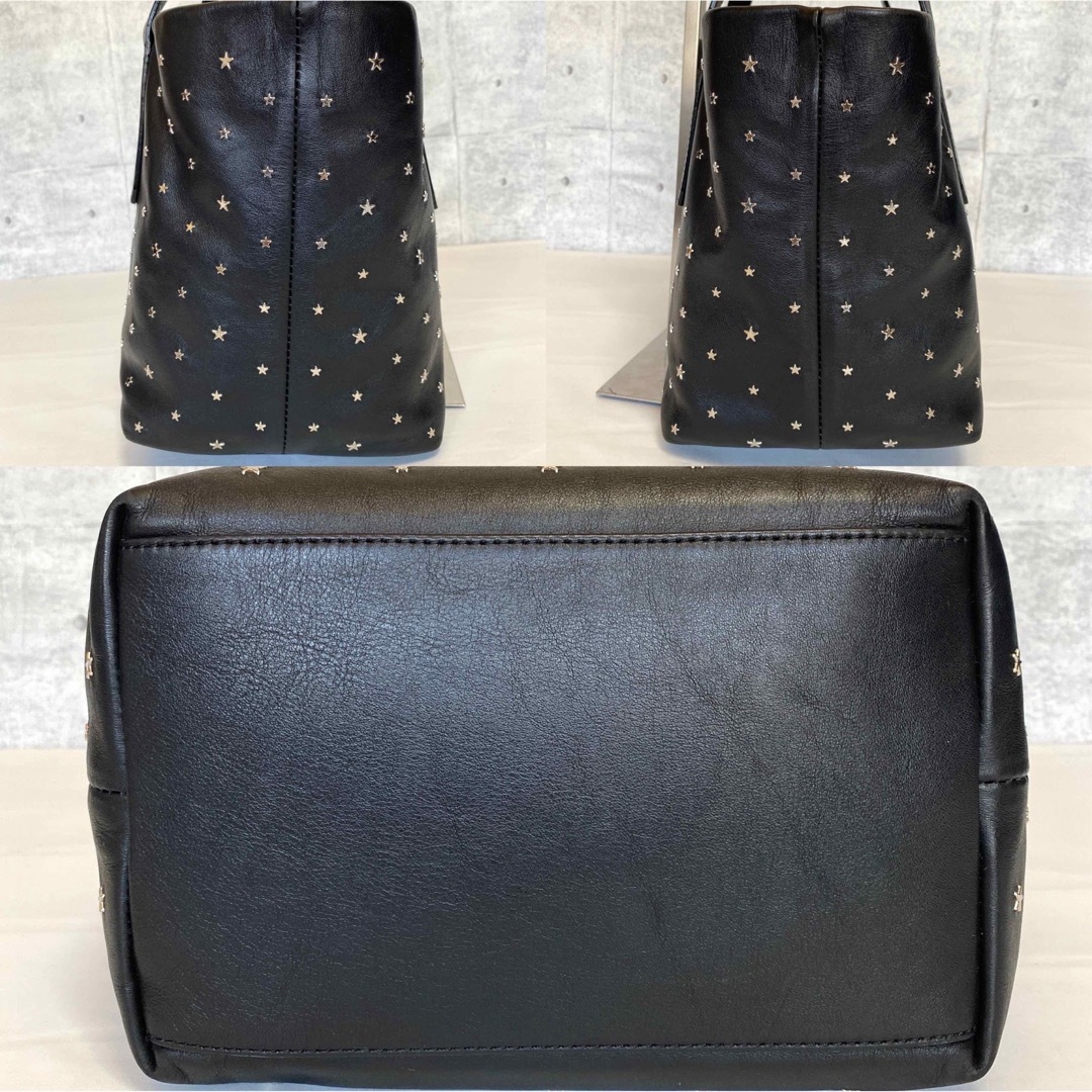 JIMMY CHOO - 【極美品】JIMMY CHOO SOFIA/S 黒 スタースタッズ トート