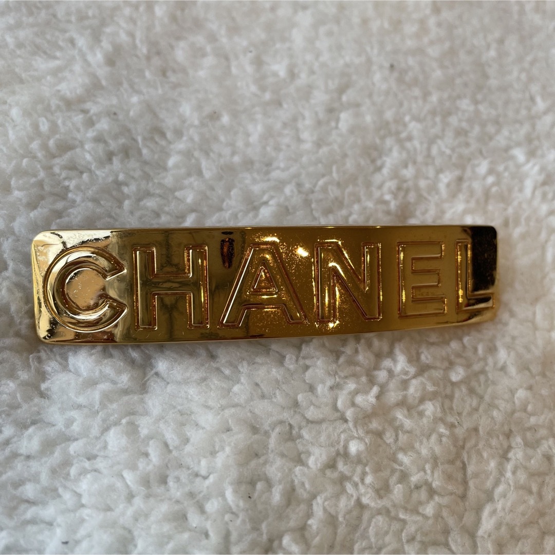 美品！CHANEL 超レア　ヴィンテージ　バレッタ　ゴールド　正規品アクセサリー 1