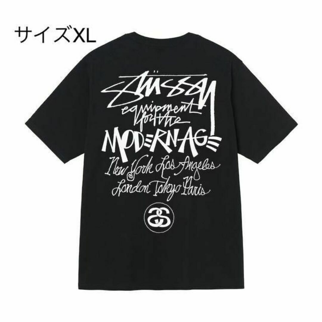 【新品】stussy Tシャツ　サイズXL ブラック