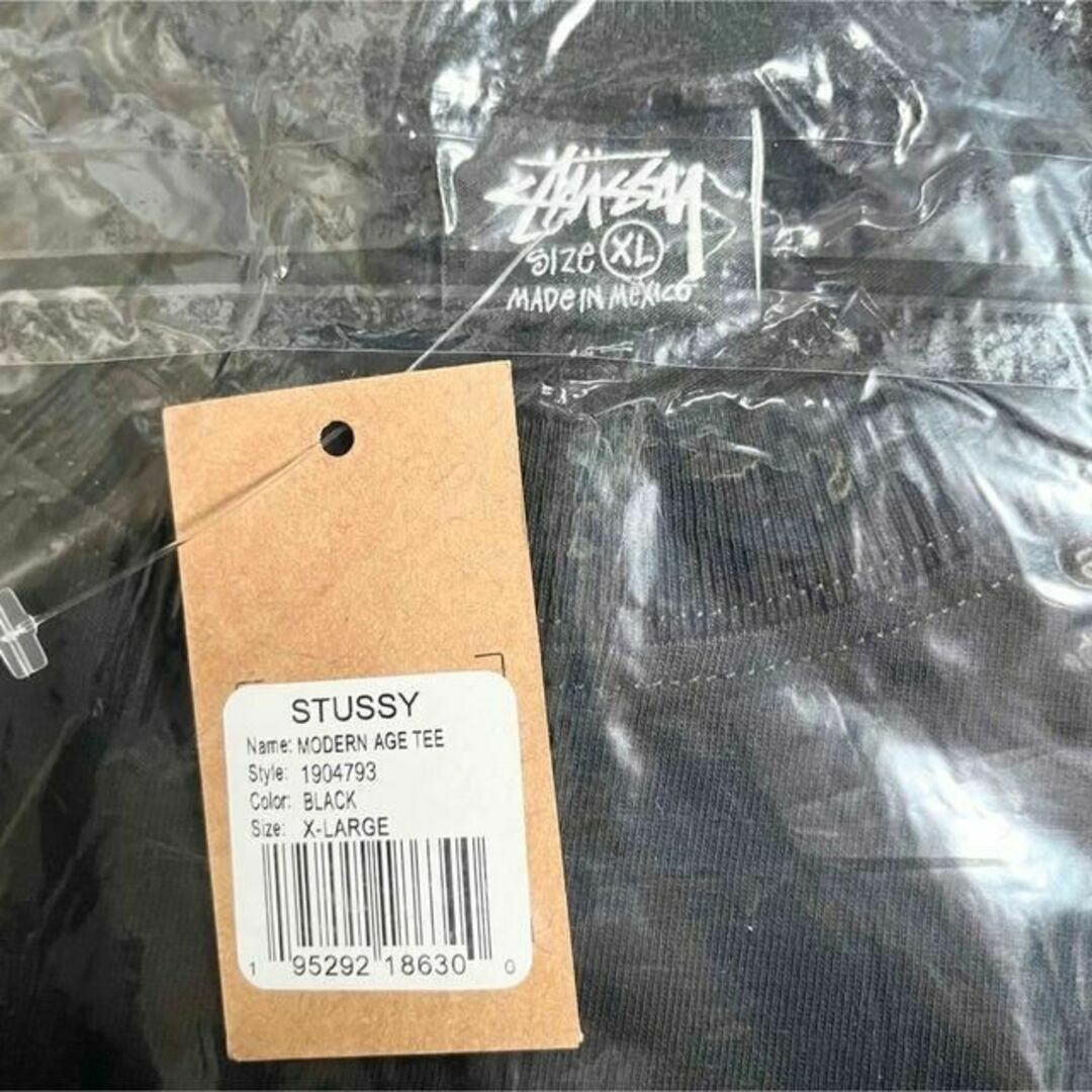 STUSSY(ステューシー)の【新品】stussy Tシャツ　サイズXL ブラック メンズのトップス(Tシャツ/カットソー(半袖/袖なし))の商品写真