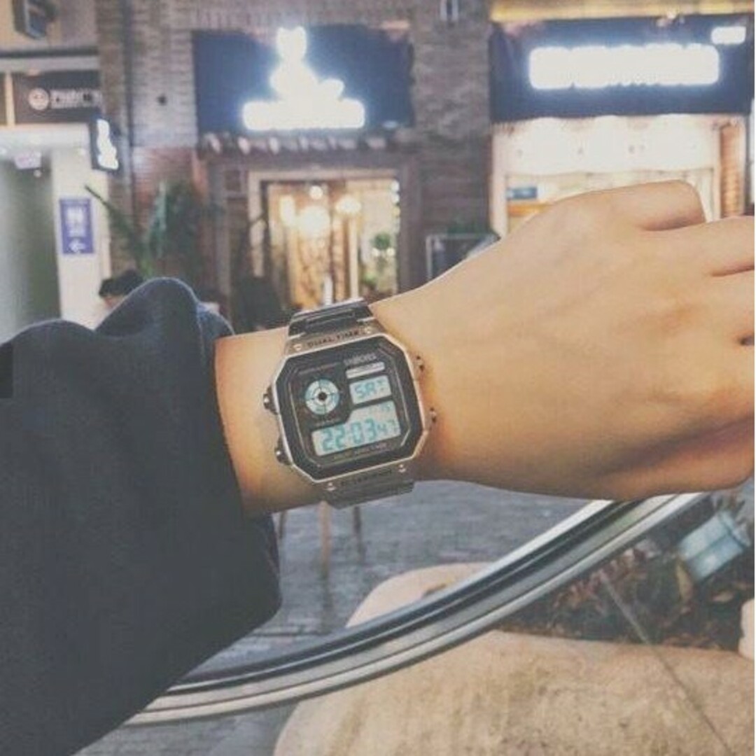 T280 スクエア メンズ 腕時計 LED デジタルカレンダー 防水  PG レディースのファッション小物(腕時計)の商品写真