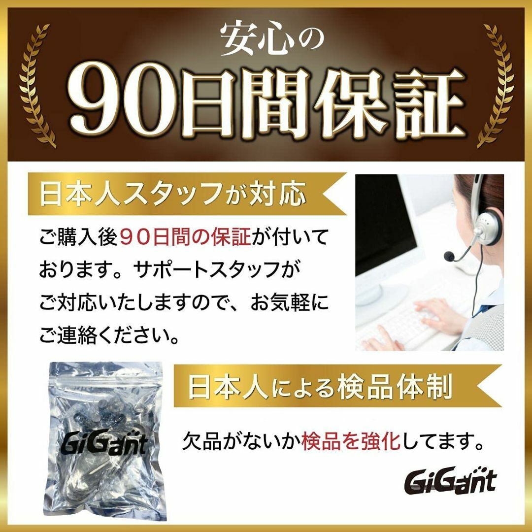 GiGant 日よけ シェードセイル 取付け金具 40Pセット 【錆びにくく長く 7