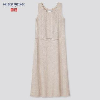 ユニクロ(UNIQLO)の完売品 ユニクロ × イネス レーヨン ドット ロングワンピース(ロングワンピース/マキシワンピース)