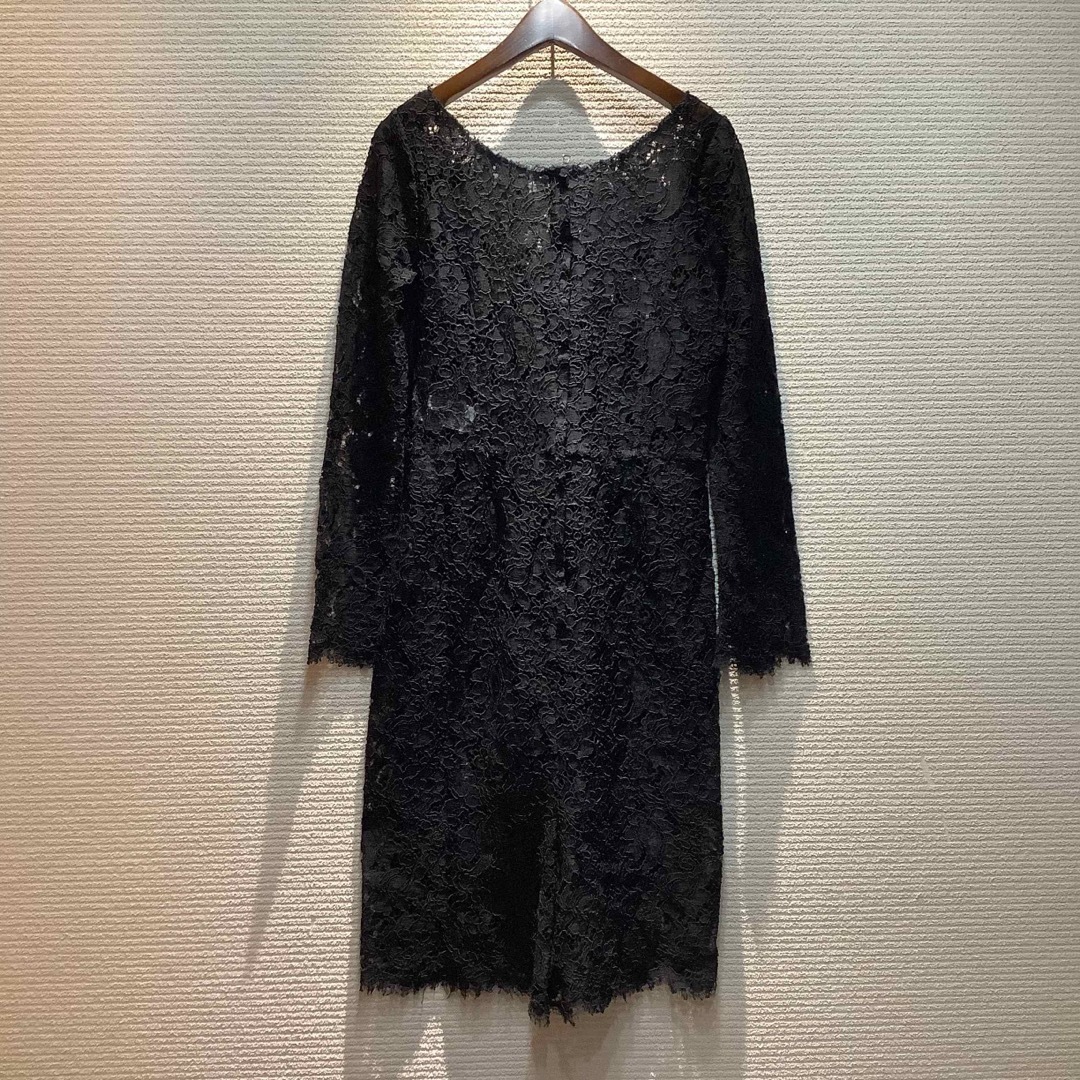 DOLCE＆GABBANA  総レース ワンピース  黒 38