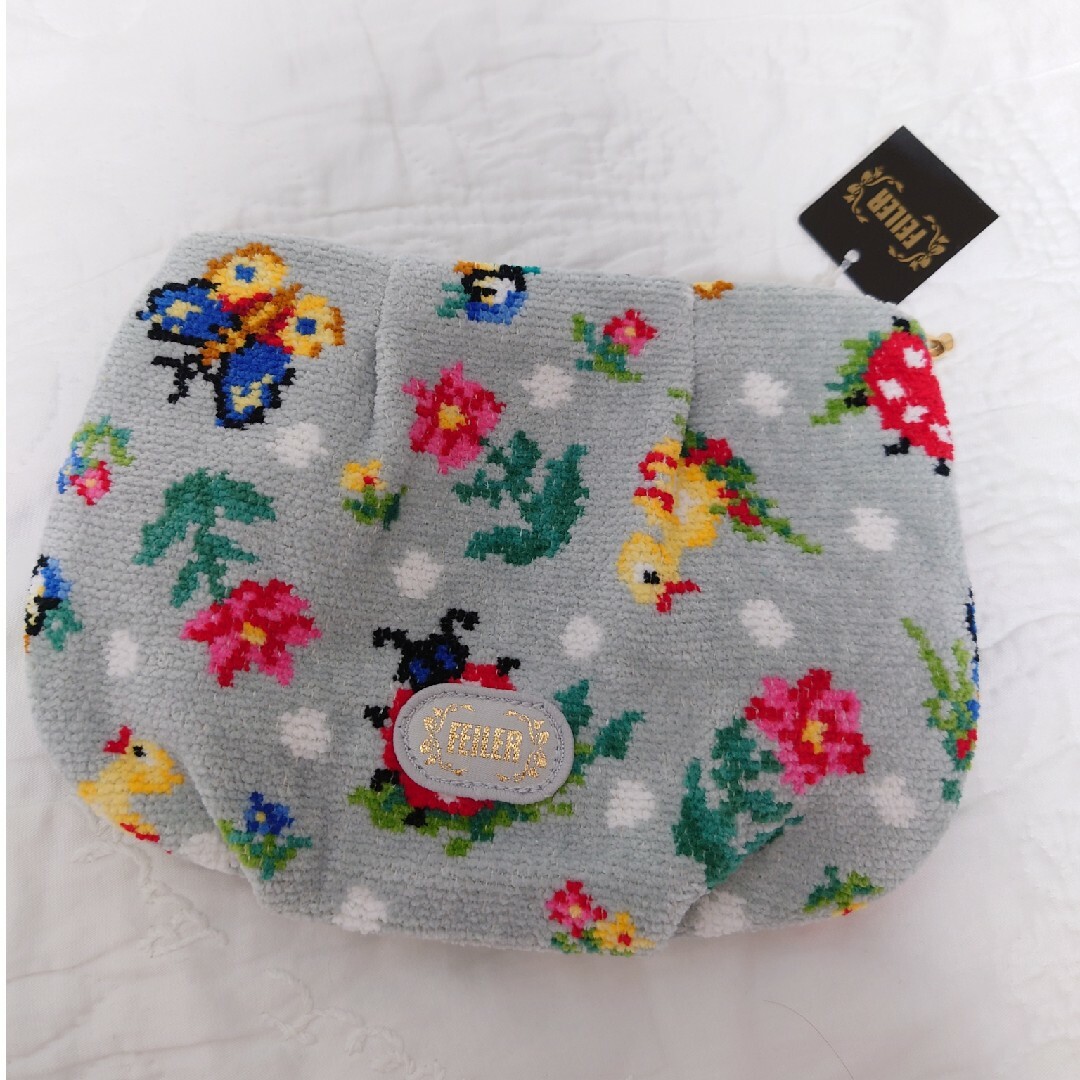 FEILER - フェイラー 便利ポーチ ハイジ グレー 完売品 レアの+kihoku