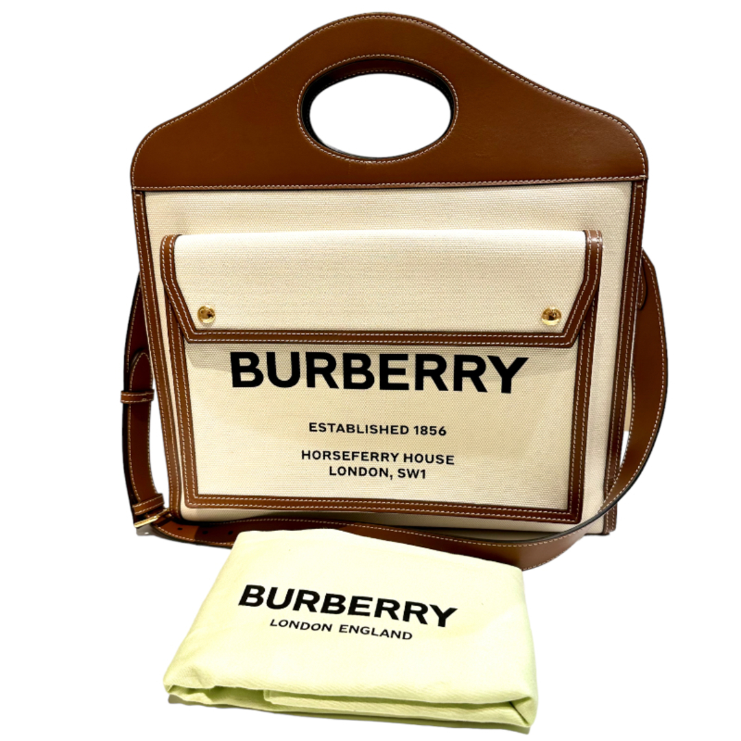 BURBERRY - バーバリー BURBERRY ポケットバッグミディアム トート ...