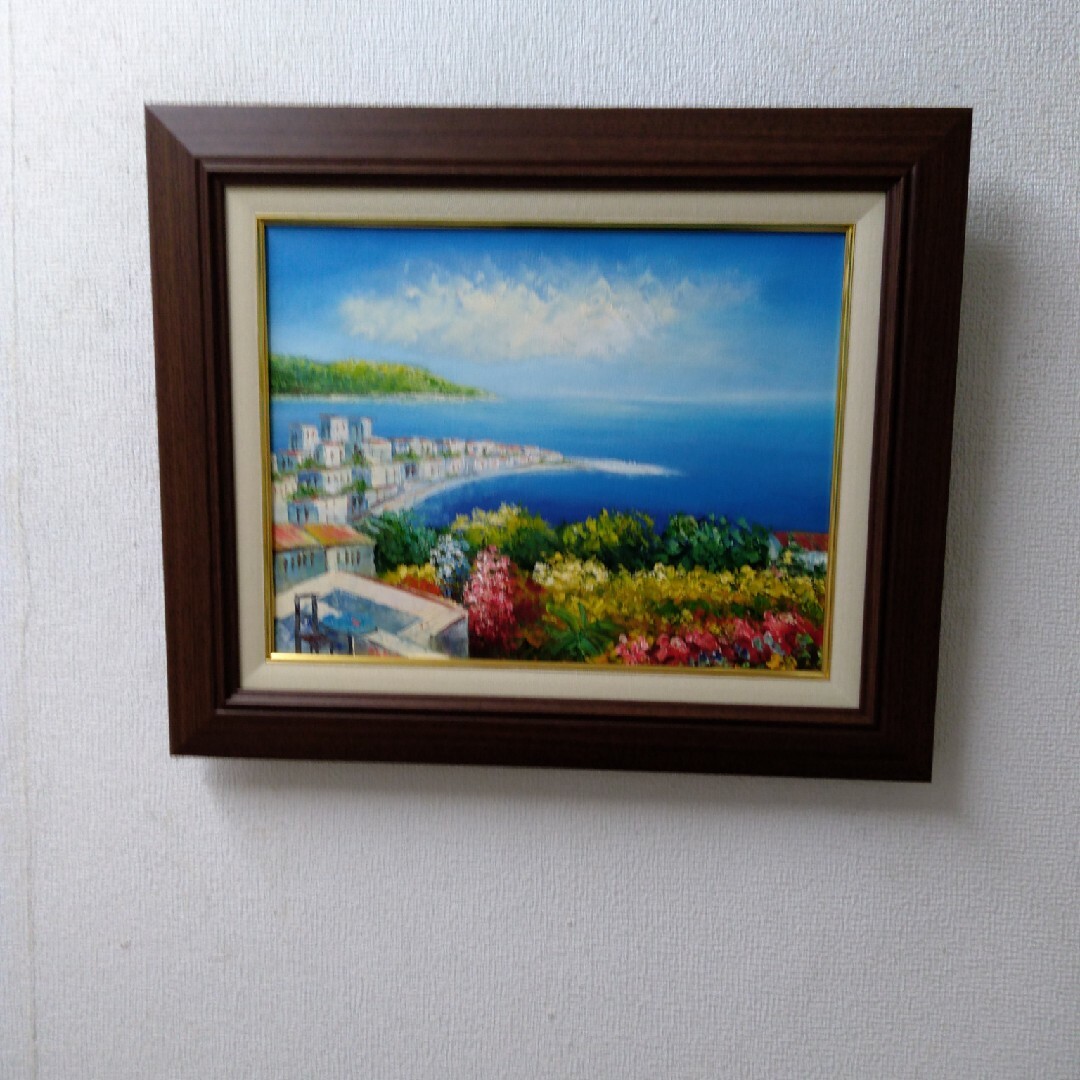 肉質油絵 横 F6 白壁の家 額装仕上げ品 | settannimacchineagricole.it