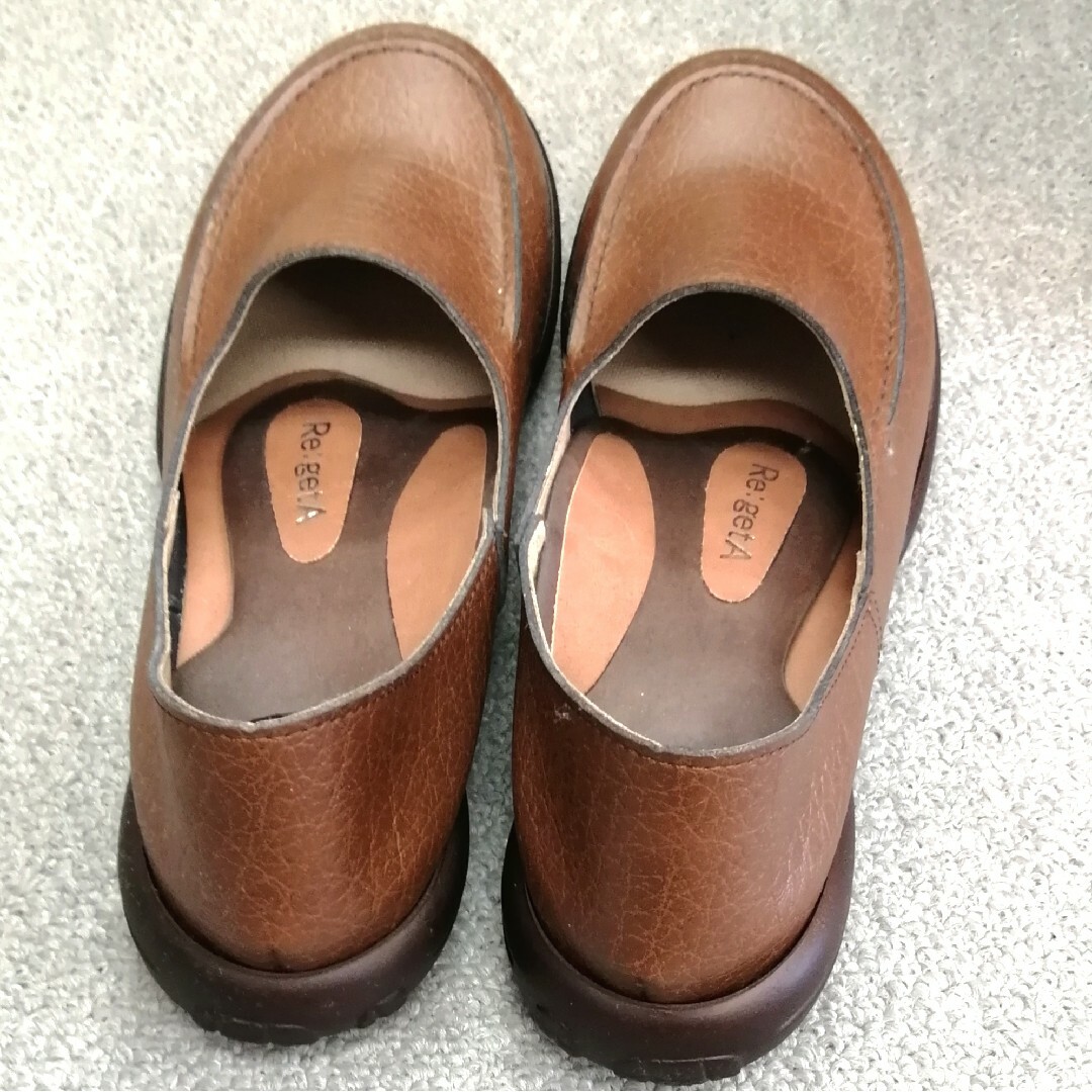 Re:getA(リゲッタ)の新品 正規品 リゲッタ ローファー Mサイズ ブラウン レディースの靴/シューズ(ローファー/革靴)の商品写真