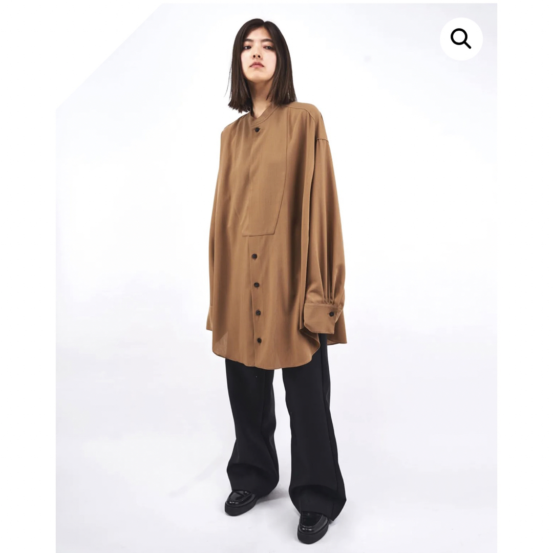 ハルノブムラタ LIGHTWEIGHT WOOL OVERSIZED SHIRT