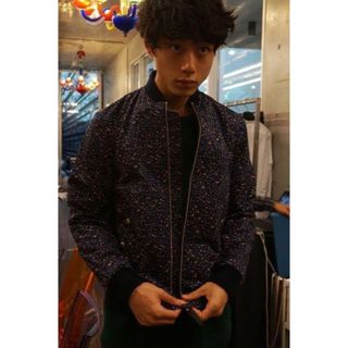 Paul Smith ブルゾン MA-1 ジャケット マーブル レオパード 総柄-www