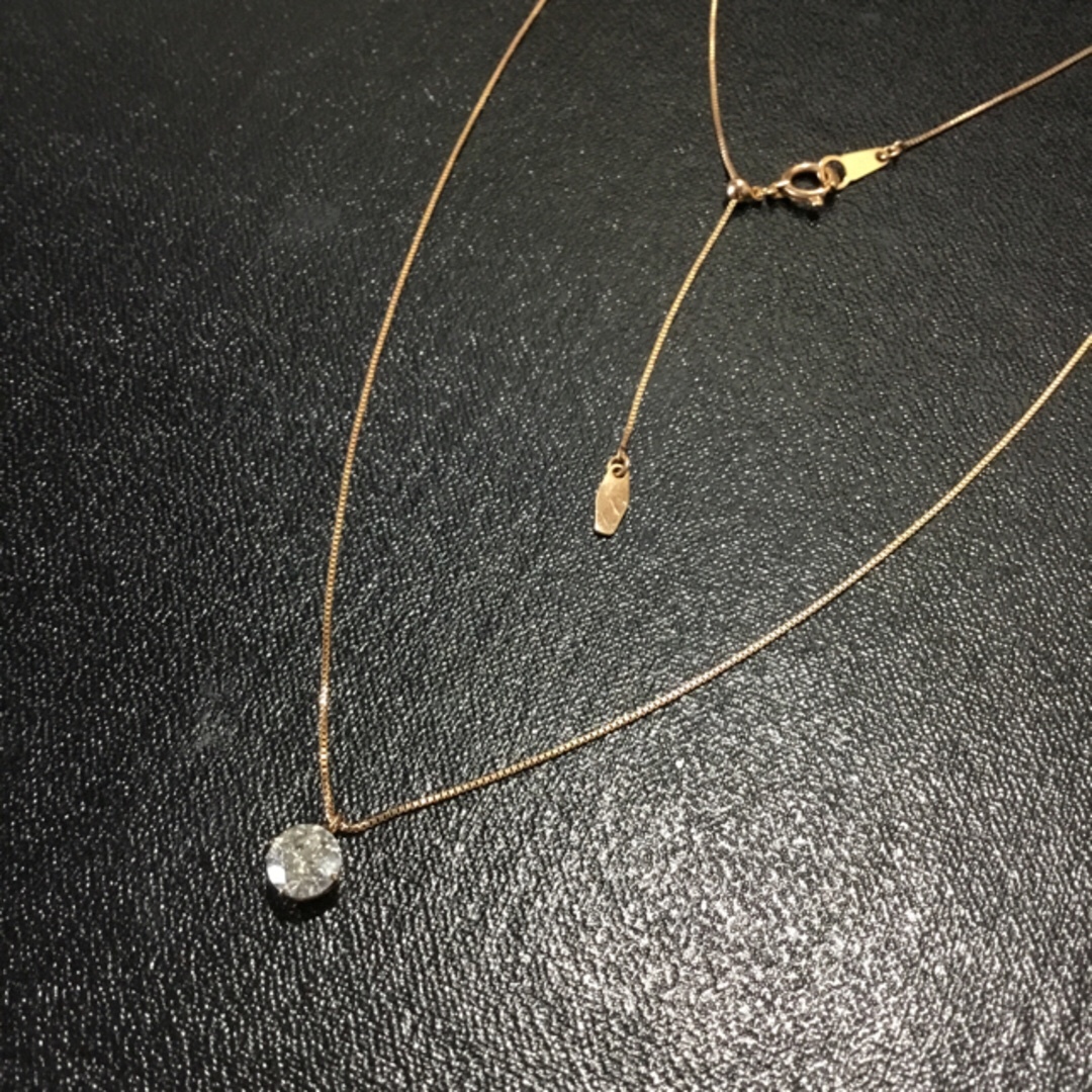 K18金ピンクゴールド　天然ダイヤモンド　0,60キャラット　ネックレス