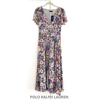 ポロラルフローレン(POLO RALPH LAUREN)のPOLO ラルフローレン　ワンピース　ロングワンピ　花柄　米国購入　新品(ロングワンピース/マキシワンピース)