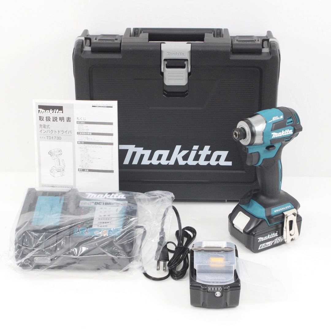 $$ MAKITA マキタ 充電式インパクトドライバ TD173DRGX ブルー 18V 6.0Ah 開封未使用品