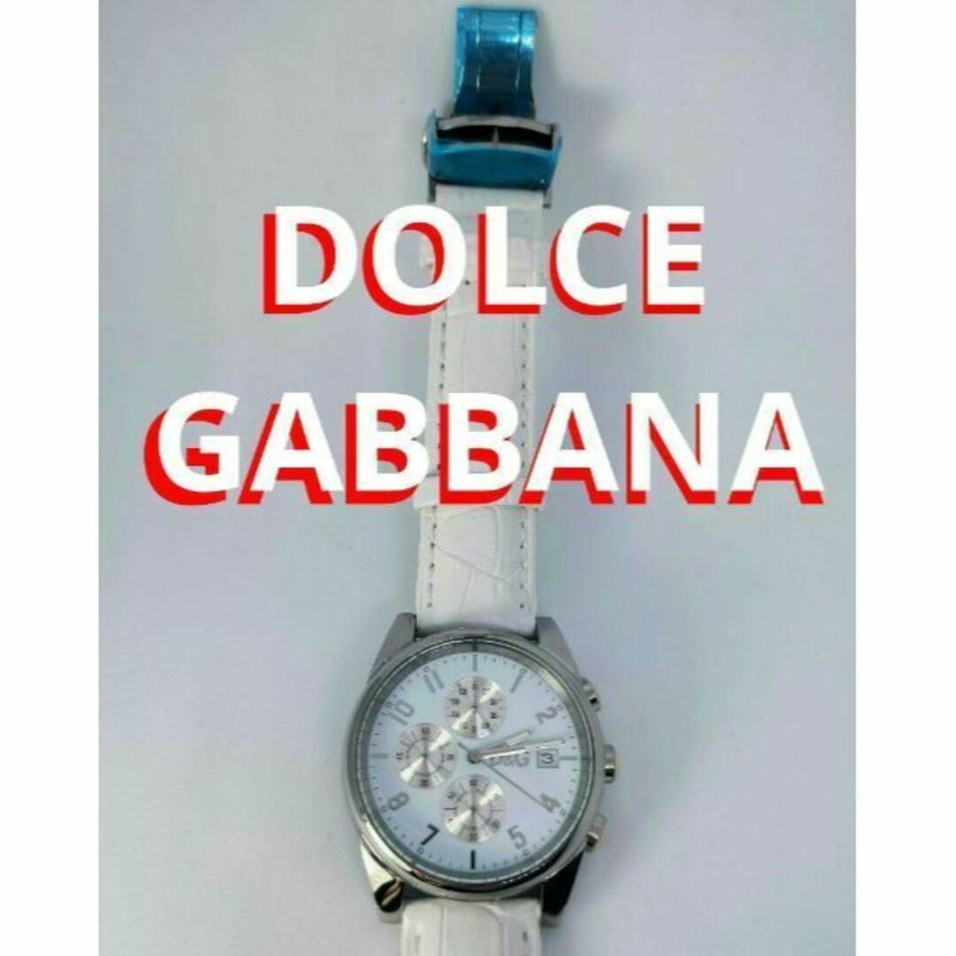 動作品 DOLCE&GABBANA 腕時計 ドルガバ 白 メンズ 定価8万円 - 腕時計 ...