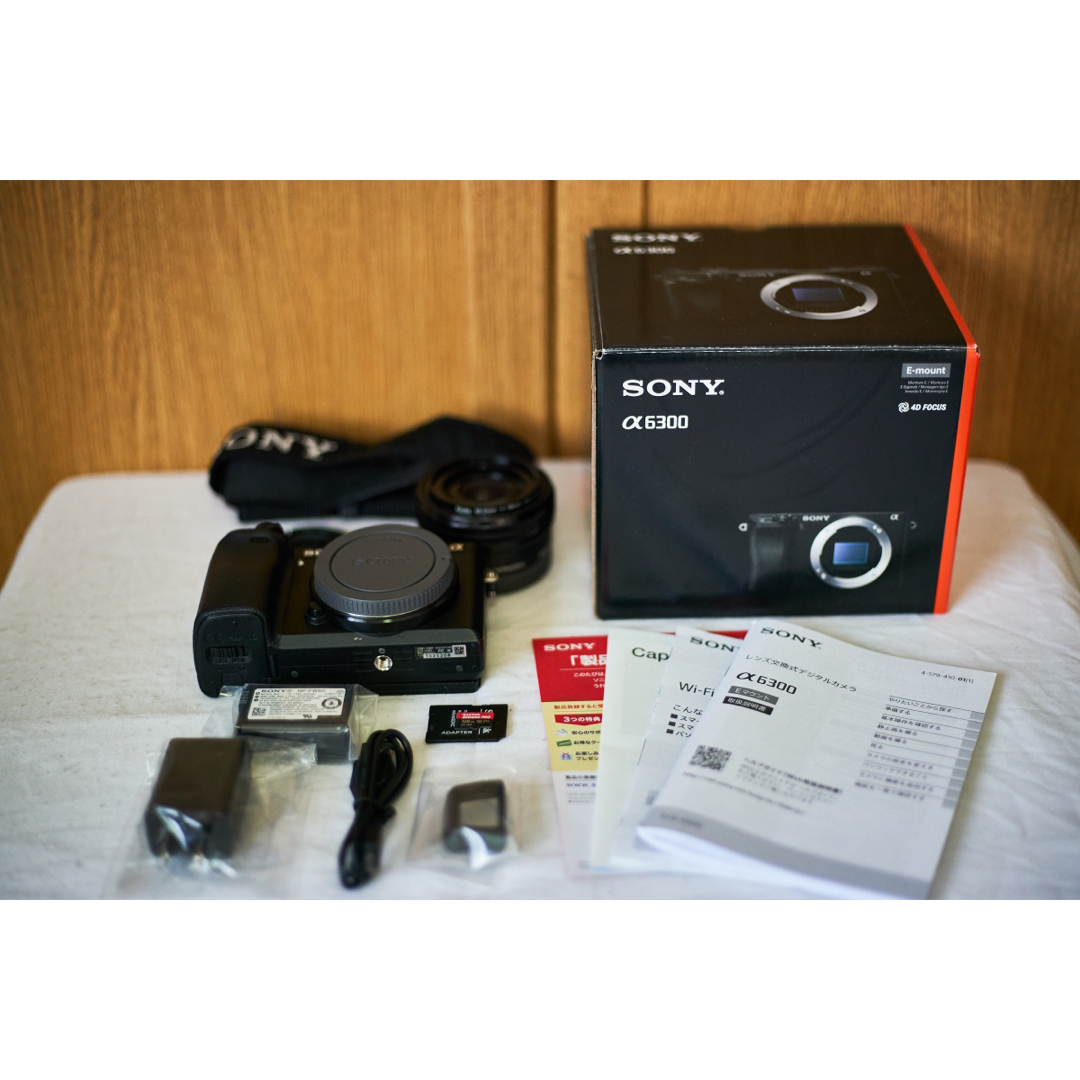 SONY α6300  SDXC128GB PZ1650 教本 他未使用品付属