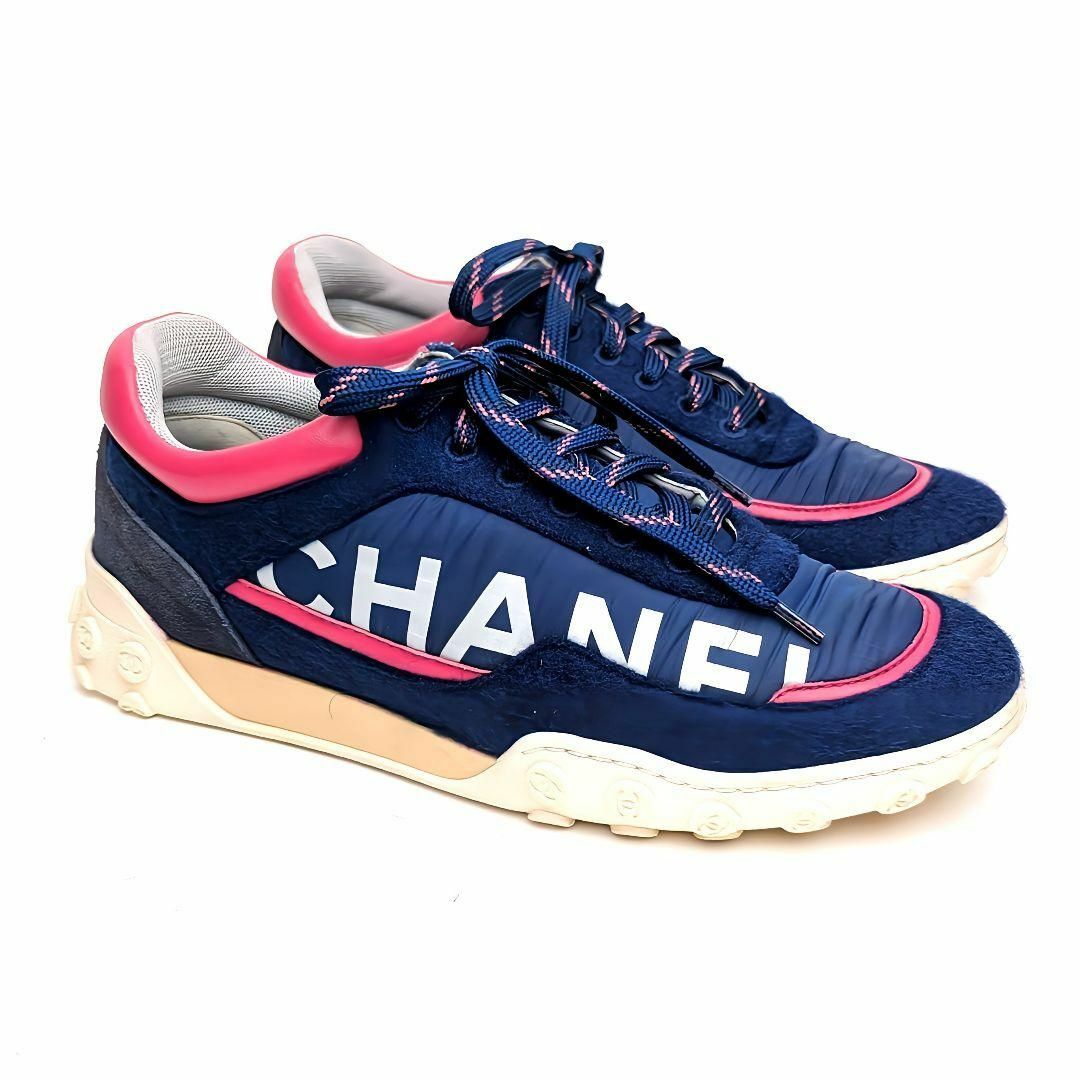 CHANEL - 新品そっくりさん⭐CHANELシャネル ロゴスニーカー 36 CHANEL - 新品そっくりさん⭐CHANELシャネル ロゴスニーカー 36