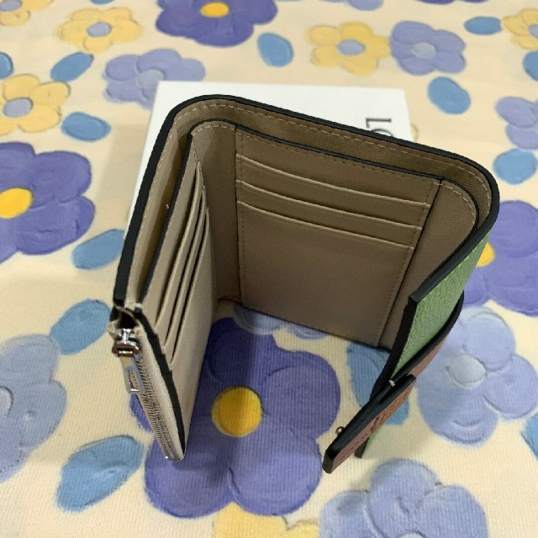 チープ 美品 3つ折り財布 ロエベ さいふ 小銭入れ付き カード入れ nmef.com