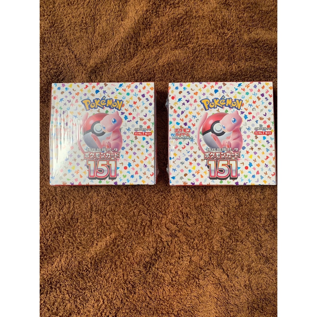 ポケモン(ポケモン)のポケモンカード151 BOXシュリンク付き　2BOX エンタメ/ホビーのトレーディングカード(Box/デッキ/パック)の商品写真