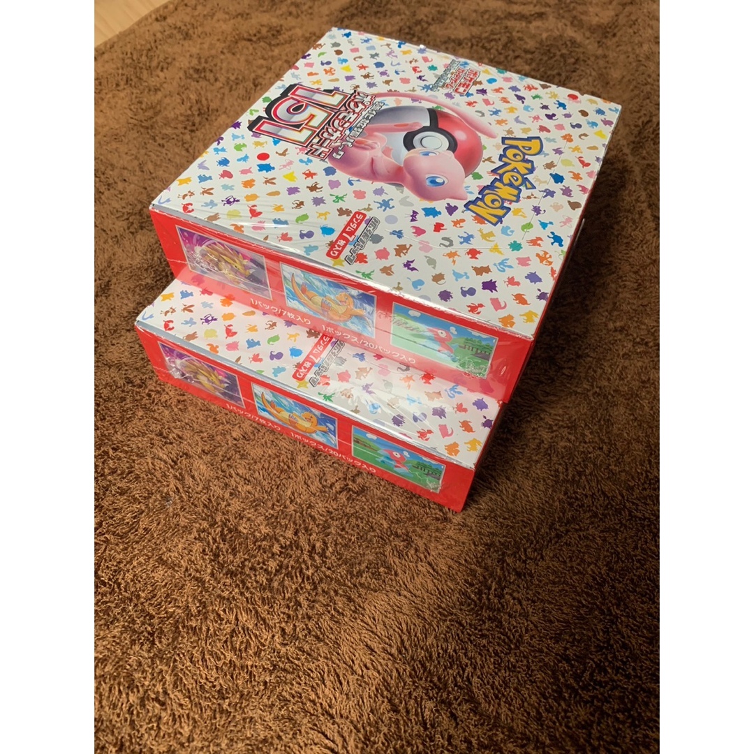 ポケモン(ポケモン)のポケモンカード151 BOXシュリンク付き　2BOX エンタメ/ホビーのトレーディングカード(Box/デッキ/パック)の商品写真