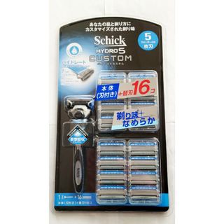 シック(Schick)のシックハイドロ5 カスタム 本体＋替刃16個(カミソリ)