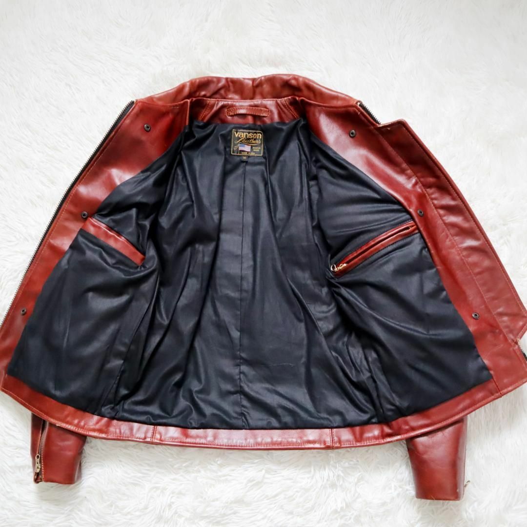 VANSON - 【美品】VANSON ENF シングルライダースジャケット エン
