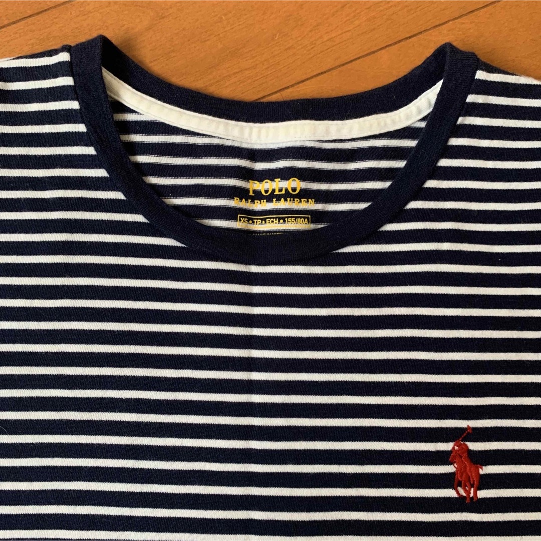 POLO RALPH LAUREN(ポロラルフローレン)のポロラルフローレン　RALPH LAUREN ボーダーTシャツ　XSサイズ レディースのトップス(Tシャツ(半袖/袖なし))の商品写真